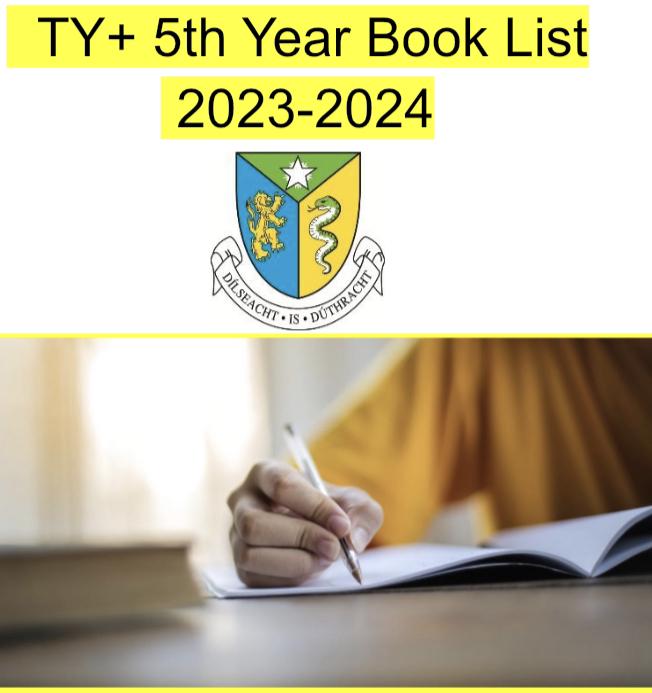 T Y And 5th Year Book Lists 2024 2025 Naas CBS   9884 20230607091407 